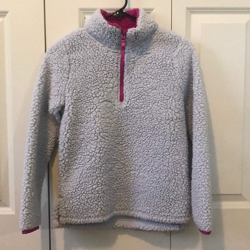Very fluffy grey girls sweater